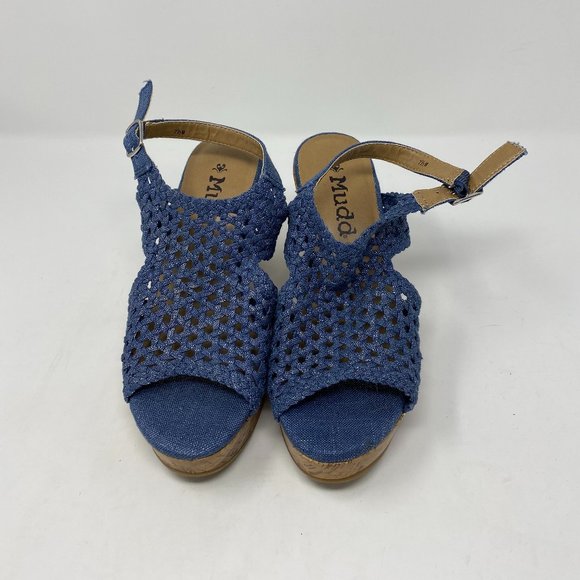 mudd crochet wedge sandals